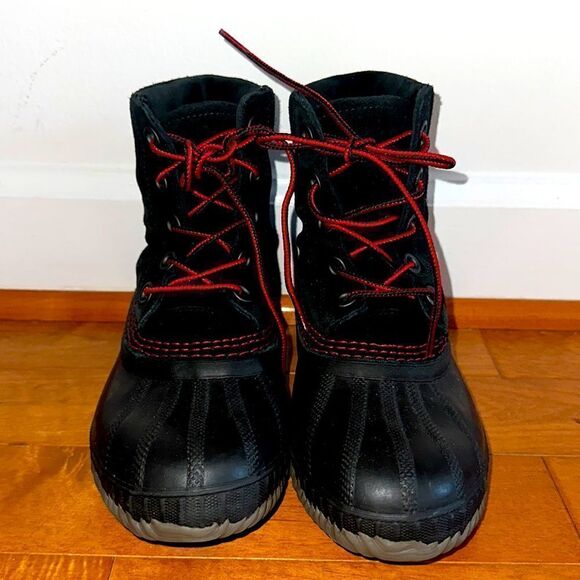 Sorel Black Waterproof Winter Duckboots Sz 3 - Picture 3 of 6